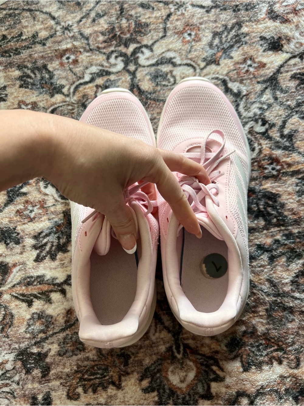 adidas Light Pink Women's Athletic Running Sneakers - Picture 4 of 4
